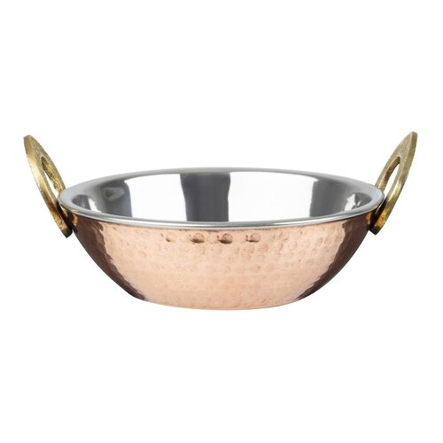 Olympia Miedziana miska z mosiężnymi uchwytami 660 ml, 200x164x(h)49 mm, Olympia HY129 Olympia Miedziana miska z mosiężnymi uchwytami 660 ml, 200x164x(h)49 mm, Olympia HY129