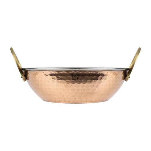 Olympia Miedziana miska z mosiężnymi uchwytami 660 ml, 200x164x(h)49 mm, Olympia HY129 Olympia Miedziana miska z mosiężnymi uchwytami 660 ml, 200x164x(h)49 mm, Olympia HY129