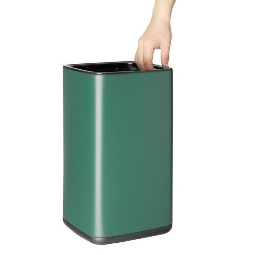Bolero Kosz na śmieci 10L z polipropylenu, Bolero Vierkante HX262, zielony Bolero Kosz na śmieci 10L z polipropylenu, Bolero Vierkante HX262, zielony