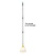 Jantex Mop sznurkowy 210 mm, Jantex HX252 żółty