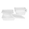 Fiesta Kompostowalne pudełka na żywność 800 ml, 181x128x(h)57 mm, Fiesta Recyclable HW035 (100 szt.)