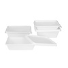 Fiesta Kompostowalne pudełka na żywność 500 ml, 181x128x(h)38 mm, Fiesta Recyclable HW033 (100 szt.)