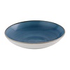 Churchill Miska z porcelany Ø248 mm, Churchill Super Vitrified Stonecast Java Blue HR384, niebieska (12 szt.)