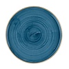 Churchill Talerz płytki z wysokim rantem Ø260 mm, z porcelany, okrągły, Churchill Super Vitrified Stonecast Java Blue HR386 (6 szt.)