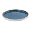 Churchill Talerz płytki z wysokim rantem Ø210 mm, z porcelany, okrągły, Churchill Super Vitrified Stonecast Java Blue HR387 (6 szt.)