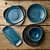 Churchill Półmisek z porcelany 350x187 mm, Churchill Stonecast Java Blue HR391, niebieski (6 szt.)