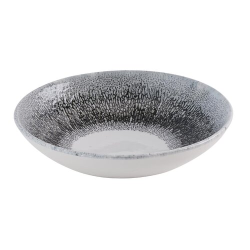 Churchill Miska z porcelany Ø184 mm, Churchill Super Vitrified Studio Prints Fusion Black HR304, szara (12 szt.) Churchill Miska z porcelany Ø184 mm, Churchill Super Vitrified Studio Prints Fusion Black HR304, szara (12 szt.)