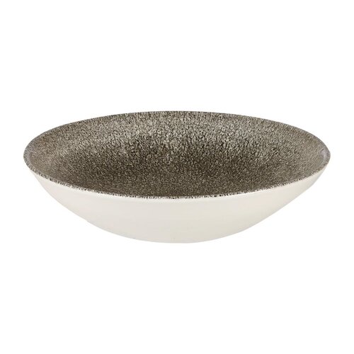 Churchill Miska z porcelany 420 ml, Ø184x(h)40 mm, Churchill Raku Quartz Black Chefs HC772, czarna (12 szt.) Churchill Miska z porcelany 420 ml, Ø184x(h)40 mm, Churchill Raku Quartz Black Chefs HC772, czarna (12 szt.)