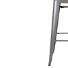 Bolero Wysokie krzesło barowe 900 mm, Bolero Bistro FB624, szare (4 szt.)