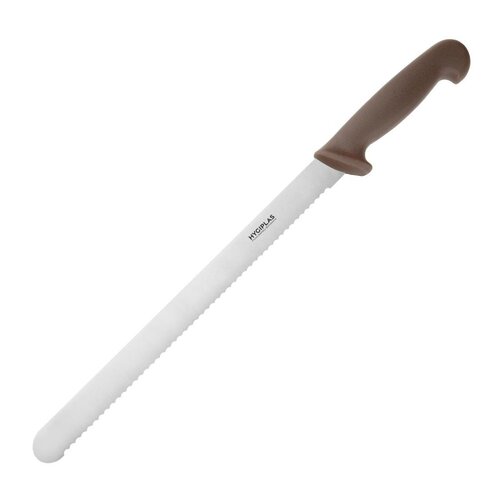 Hygiplas Nóż kuchenny ząbkowany 440 mm, Hygiplas FX118, brązowy Hygiplas Nóż kuchenny ząbkowany 440 mm, Hygiplas FX118, brązowy