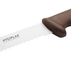 Hygiplas Nóż kuchenny ząbkowany 440 mm, Hygiplas FX118, brązowy