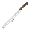 Hygiplas Nóż kuchenny ząbkowany 440 mm, Hygiplas FX118, brązowy