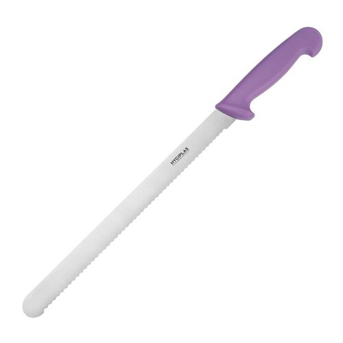 Hygiplas Nóż kuchenny ząbkowany 440 mm, Hygiplas FX119, fioletowy Hygiplas Nóż kuchenny ząbkowany 440 mm, Hygiplas FX119, fioletowy