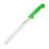 Hygiplas Nóż do warzyw ząbkowany 388 mm, Hygiplas FX121, zielony