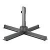 Bolero Parasol ogrodowy okrągły Ø3500x(h)2650 mm, Bolero Venice DZ872, czarny