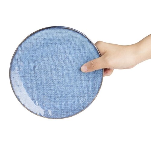 Olympia Talerz płytki Ø180 mm, z porcelany, okrągły, Olympia Denim Blue FU220 (6 szt.)