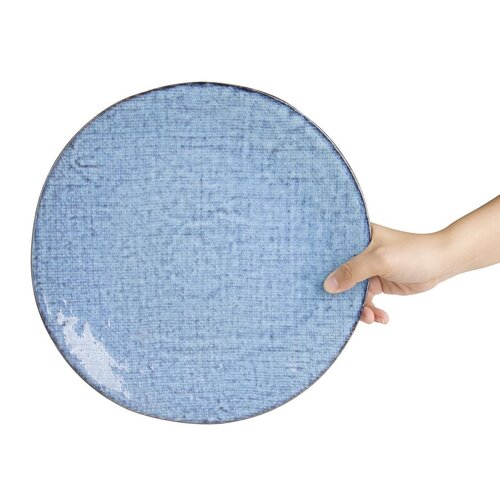 Olympia Talerz płytki Ø285 mm, z porcelany, okrągły, Olympia Denim Blue FU222 (4 szt.)