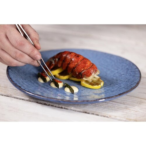 Olympia Talerz płytki Ø285 mm, z porcelany, okrągły, Olympia Denim Blue FU222 (4 szt.)