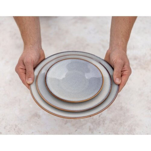 Olympia Talerz płytki Ø280 mm, z porcelany, okrągły, Olympia Drift Grey FU187 (4 szt.) Olympia Talerz płytki Ø280 mm, z porcelany, okrągły, Olympia Drift Grey FU187 (4 szt.)
