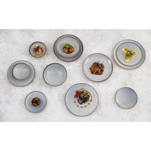 Olympia Talerz płytki Ø280 mm, z porcelany, okrągły, Olympia Drift Grey FU187 (4 szt.) Olympia Talerz płytki Ø280 mm, z porcelany, okrągły, Olympia Drift Grey FU187 (4 szt.)