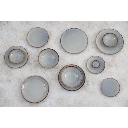 Olympia Talerz płytki Ø280 mm, z porcelany, okrągły, Olympia Drift Grey FU187 (4 szt.) Olympia Talerz płytki Ø280 mm, z porcelany, okrągły, Olympia Drift Grey FU187 (4 szt.)
