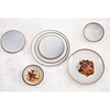 Olympia Talerz płytki Ø180 mm, z porcelany, okrągły, Olympia Drift Grey FU196 (6 szt.)