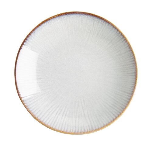 Olympia Talerz płytki 659 ml, Ø260 mm, z porcelany, okrągły, Olympia Drift Grey FU197 (4 szt.)