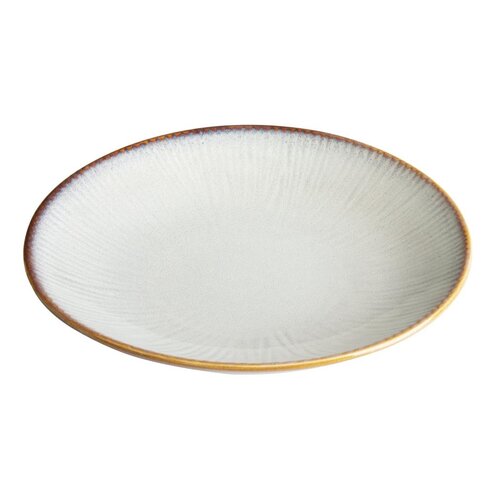 Olympia Talerz płytki 659 ml, Ø260 mm, z porcelany, okrągły, Olympia Drift Grey FU197 (4 szt.)