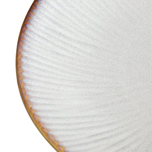 Olympia Talerz płytki 659 ml, Ø260 mm, z porcelany, okrągły, Olympia Drift Grey FU197 (4 szt.)