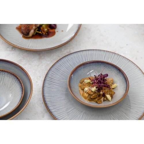 Olympia Miska z porcelany 717 ml, Ø205x(h)65 mm, Olympia Drift Grey FU191, szara (4 szt.)