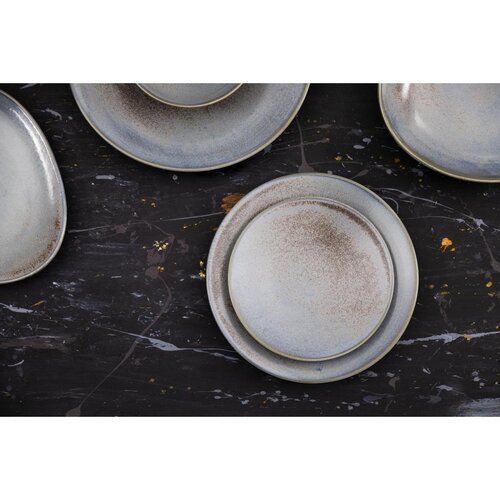 Olympia Talerz płytki Ø180 mm, z porcelany, okrągły, Olympia Ember Blue FU172 (6 szt.) Olympia Talerz płytki Ø180 mm, z porcelany, okrągły, Olympia Ember Blue FU172 (6 szt.)