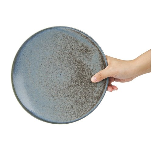 Olympia Talerz płytki Ø230 mm, z porcelany, okrągły, Olympia Ember Blue FU171 (6 szt.)