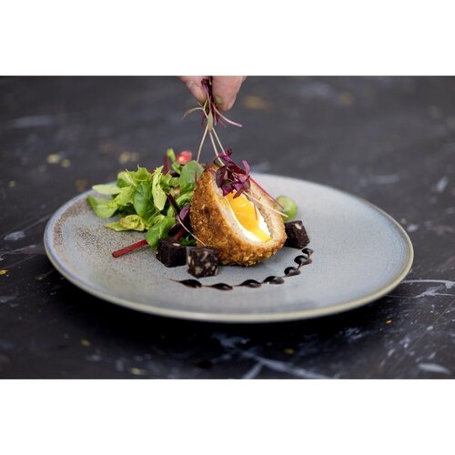 Olympia Talerz płytki Ø230 mm, z porcelany, okrągły, Olympia Ember Blue FU171 (6 szt.)