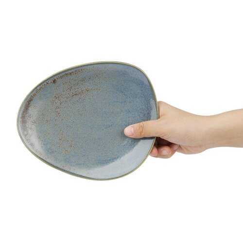 Olympia Talerz płytki Ø190 mm, z porcelany, nieregularny, Olympia Ember Blue FU180 (6 szt.) Olympia Talerz płytki Ø190 mm, z porcelany, nieregularny, Olympia Ember Blue FU180 (6 szt.)