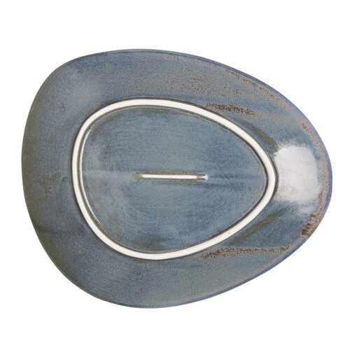 Olympia Talerz płytki Ø250 mm, z porcelany, nieregularny, Olympia Ember Blue FU179 (6 szt.) Olympia Talerz płytki Ø250 mm, z porcelany, nieregularny, Olympia Ember Blue FU179 (6 szt.)