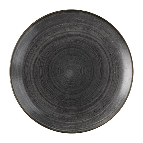 Churchill Talerz płytki Ø286 mm, z porcelany, okrągły, Churchill Stonecast Raw Black FS836 (12 szt.) Churchill Talerz płytki Ø286 mm, z porcelany, okrągły, Churchill Stonecast Raw Black FS836 (12 szt.)