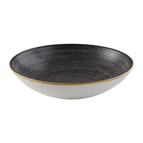 Churchill Talerz głęboki Ø184 mm, z porcelany, okrągły, Churchill Stonecast Raw Black FS841 (12 szt.) Churchill Talerz głęboki Ø184 mm, z porcelany, okrągły, Churchill Stonecast Raw Black FS841 (12 szt.)