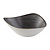 Churchill Miska trójkątna z porcelany 178 mm, Churchill Stonecast Raw Lotus Black FS845, czarna (12 szt.)
