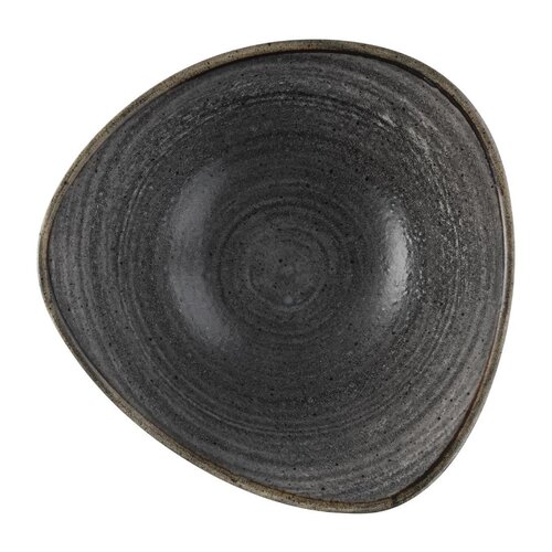 Churchill Miska trójkątna z porcelany 178 mm, Churchill Stonecast Raw Lotus Black FS845, czarna (12 szt.) Churchill Miska trójkątna z porcelany 178 mm, Churchill Stonecast Raw Lotus Black FS845, czarna (12 szt.)