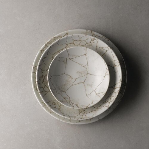 Churchill Talerz płytki Ø288 mm, z porcelany, okrągły, Churchill Studio Prints Kintsugi Agaat Grey FJ800 (12 szt.) Churchill Talerz płytki Ø288 mm, z porcelany, okrągły, Churchill Studio Prints Kintsugi Agaat Grey FJ800 (12 szt.)