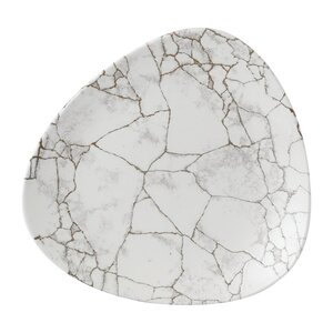 Churchill Talerz płytki 254 mm, z porcelany, trójkątny, Churchill Studio Prints Kintsugi Agaat Grey FR059 (12 szt.) Churchill Talerz płytki 254 mm, z porcelany, trójkątny, Churchill Studio Prints Kintsugi Agaat Grey FR059 (12 szt.)