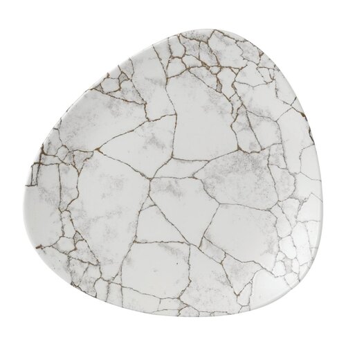 Churchill Talerz płytki 254 mm, z porcelany, trójkątny, Churchill Studio Prints Kintsugi Agaat Grey FR059 (12 szt.) Churchill Talerz płytki 254 mm, z porcelany, trójkątny, Churchill Studio Prints Kintsugi Agaat Grey FR059 (12 szt.)