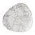 Churchill Talerz płytki 254 mm, z porcelany, trójkątny, Churchill Studio Prints Kintsugi Agaat Grey FR059 (12 szt.)