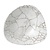 Churchill Talerz głęboki 600 ml, 228 mm, z porcelany, trójkątny, Churchill Studio Prints Kintsugi Agaat Grey FR062 (12 szt.)
