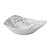 Churchill Talerz głęboki 600 ml, 228 mm, z porcelany, trójkątny, Churchill Studio Prints Kintsugi Agaat Grey FR062 (12 szt.)