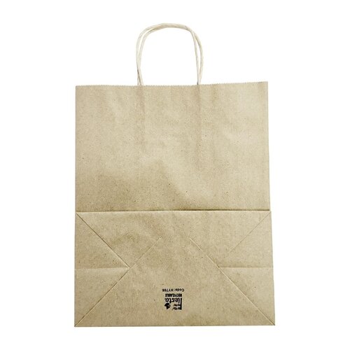 Fiesta Duże torby papierowe z uchwytem 305x(h)255 mm, Fiesta Compostable HY766 (250 szt.) Fiesta Duże torby papierowe z uchwytem 305x(h)255 mm, Fiesta Compostable HY766 (250 szt.)