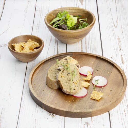 Olympia Deska do serwowania Ø250x(h)20 mm, z drewna Olympia FT612