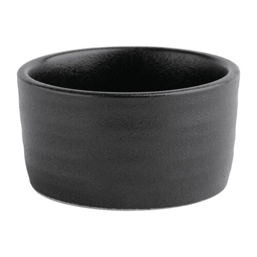 Olympia Miseczka do dipów z porcelany 74 ml, Olympia Cavolo FD911 czarna (12 szt.)
