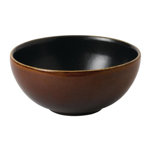 Churchill Miska z porcelany 770 ml, Ø155x(h)70 mm, Churchill Nourish Siena Brown FE946, brązowa (6 szt.)