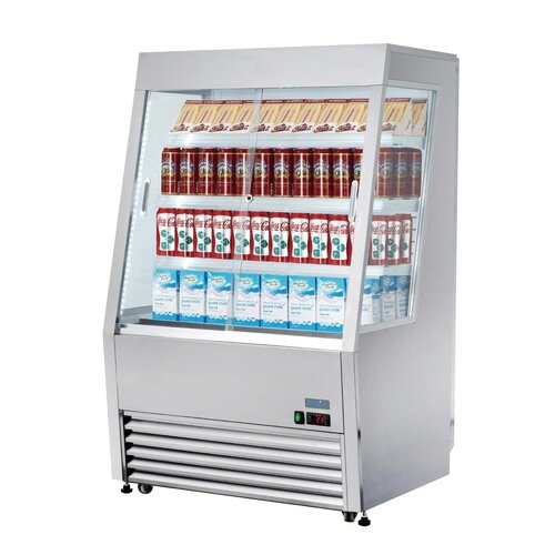 Polar Refrigeration  Regał chłodniczy 4-poziomowy 390L, 2 do 10°C, 729x918x(h)1450 mm, Polar G-Series GP295